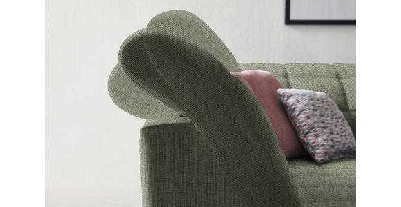 ECKSOFA in Webstoff Grün  216/302 cm  - Schwarz/Grün, Design, Holz/Textil (216/302cm) - Xora