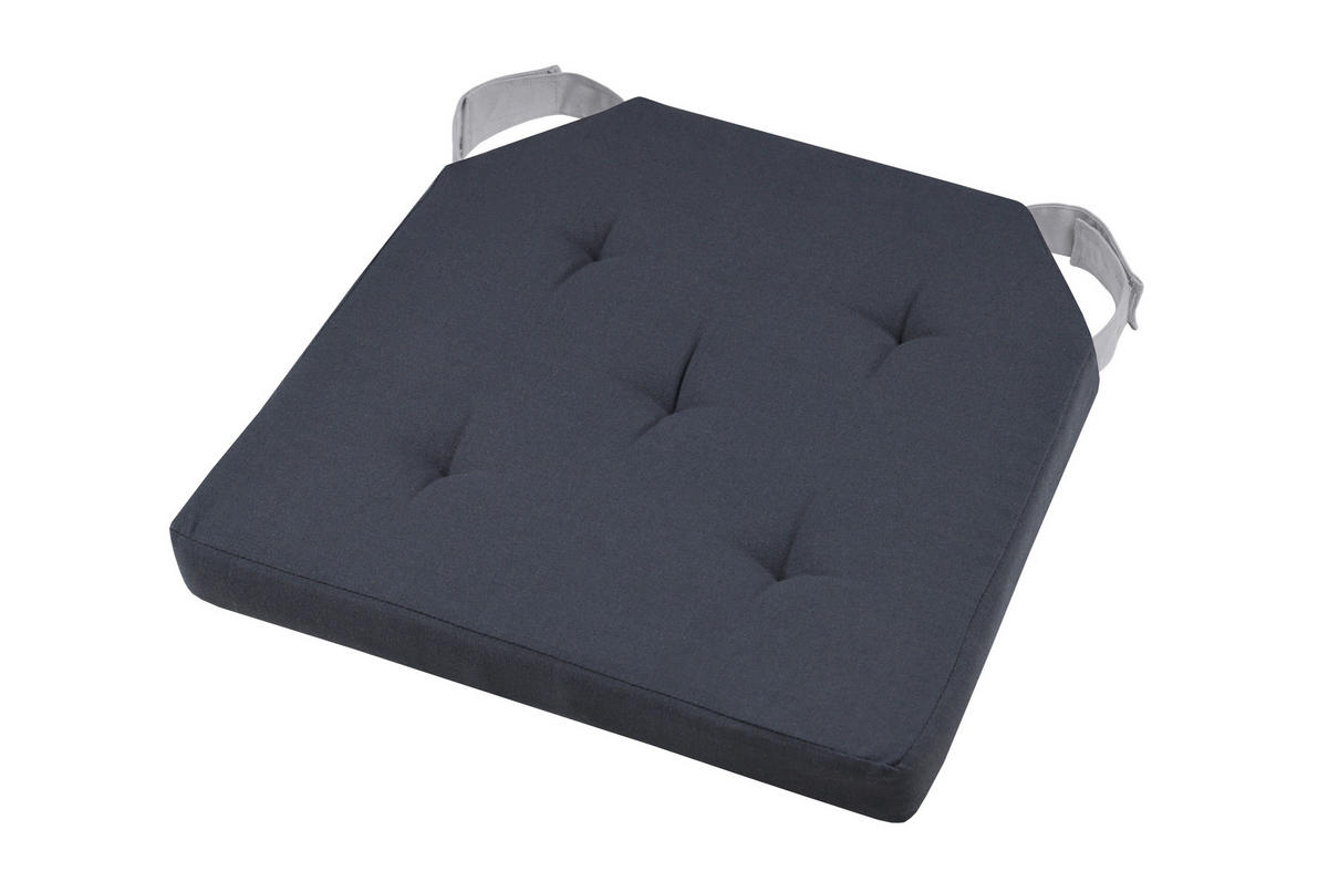 BLAZINA ZA STOL  MARIS       38/38/4 cm       - antracit, Konvencionalno, tekstil (38/38/4cm)