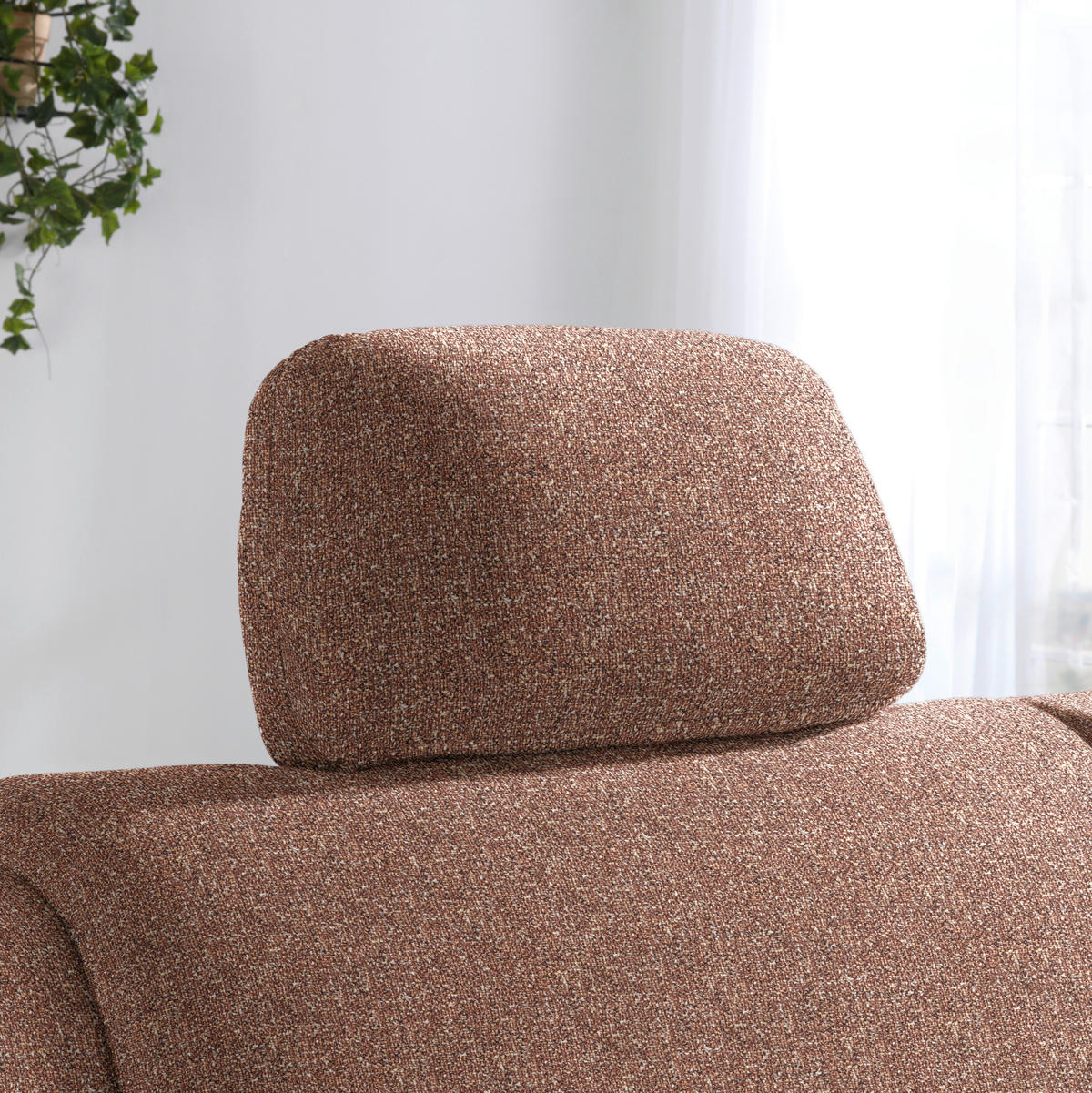 SCHLAFSOFA  in Mikrovelours Terracotta  - Terracotta/Alufarben, KONVENTIONELL, Kunststoff/Textil (176/88/91cm) - Sedda