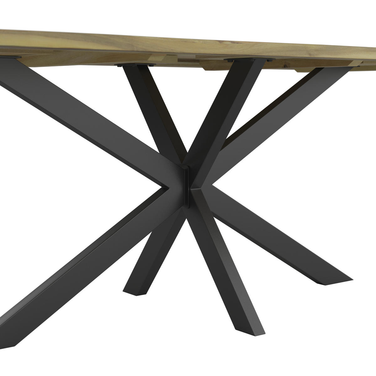 ESSTISCH rechteckig Akaziefarben  - Akaziefarben, MODERN, Holz/Metall (180/90/76cm) - MID.YOU