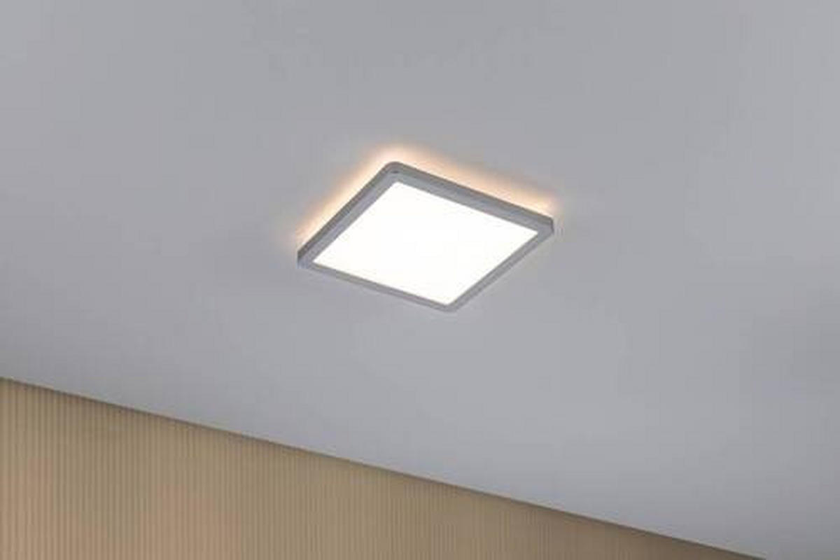 LED-PANEEL 19/19/2,8 cm   - Chromfarben, Basics, Kunststoff (19/19/2,8cm) - Paulmann