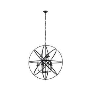Searchlight Hängeleuchte Orbit Schwarz 209 cm