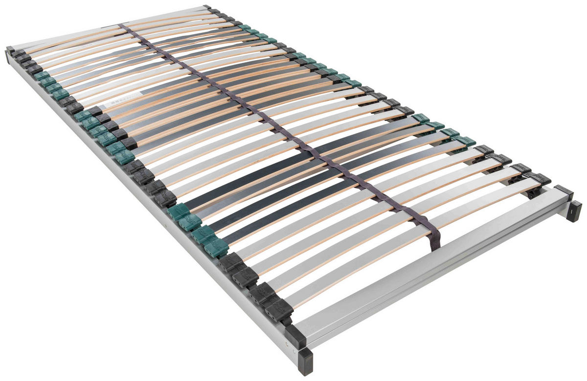 LATTENROST 120/200 cm Birke, Buche  - Anthrazit/Silberfarben, Basics, Holz (120/200cm) - Livetastic