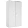 DREHTÜRENSCHRANK 106/194/54 cm 2-türig  - Silberfarben/Weiß, KONVENTIONELL, Holzwerkstoff/Kunststoff (106/194/54cm) - Xora