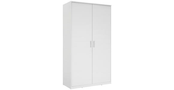 DREHTÜRENSCHRANK 106/194/54 cm 2-türig - Silberfarben/Weiß, KONVENTIONELL, Holzwerkstoff/Kunststoff (106/194/54cm) - Xora