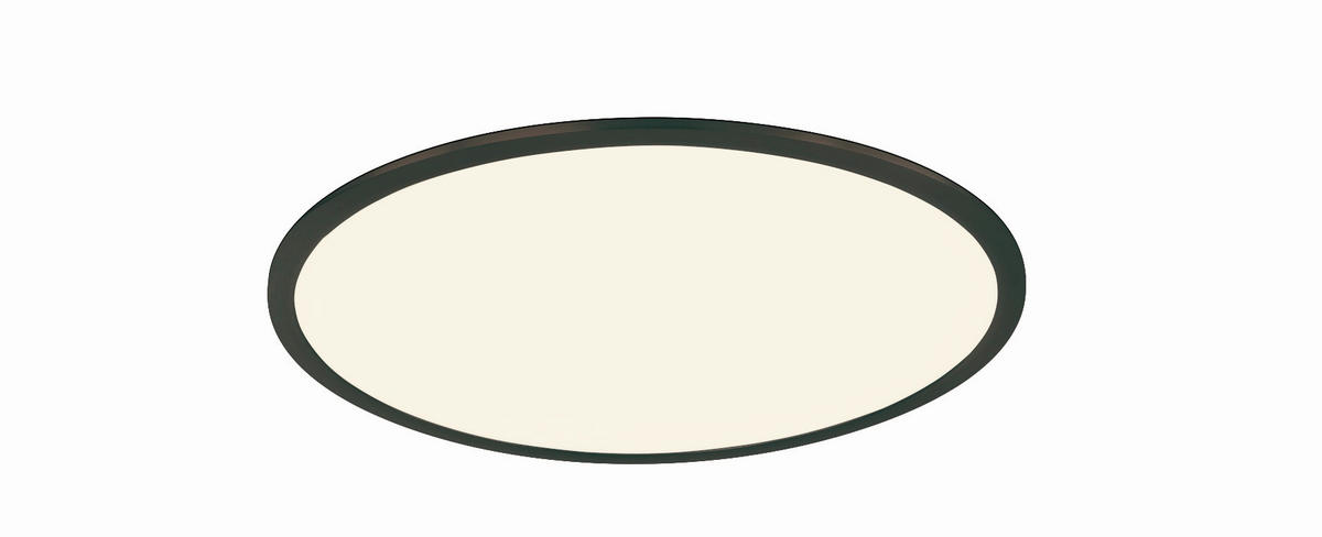 LED-DECKENLEUCHTE 62/4,2 cm   - Schwarz/Weiß, Design, Kunststoff/Metall (62/4,2cm) - Trio Leuchten