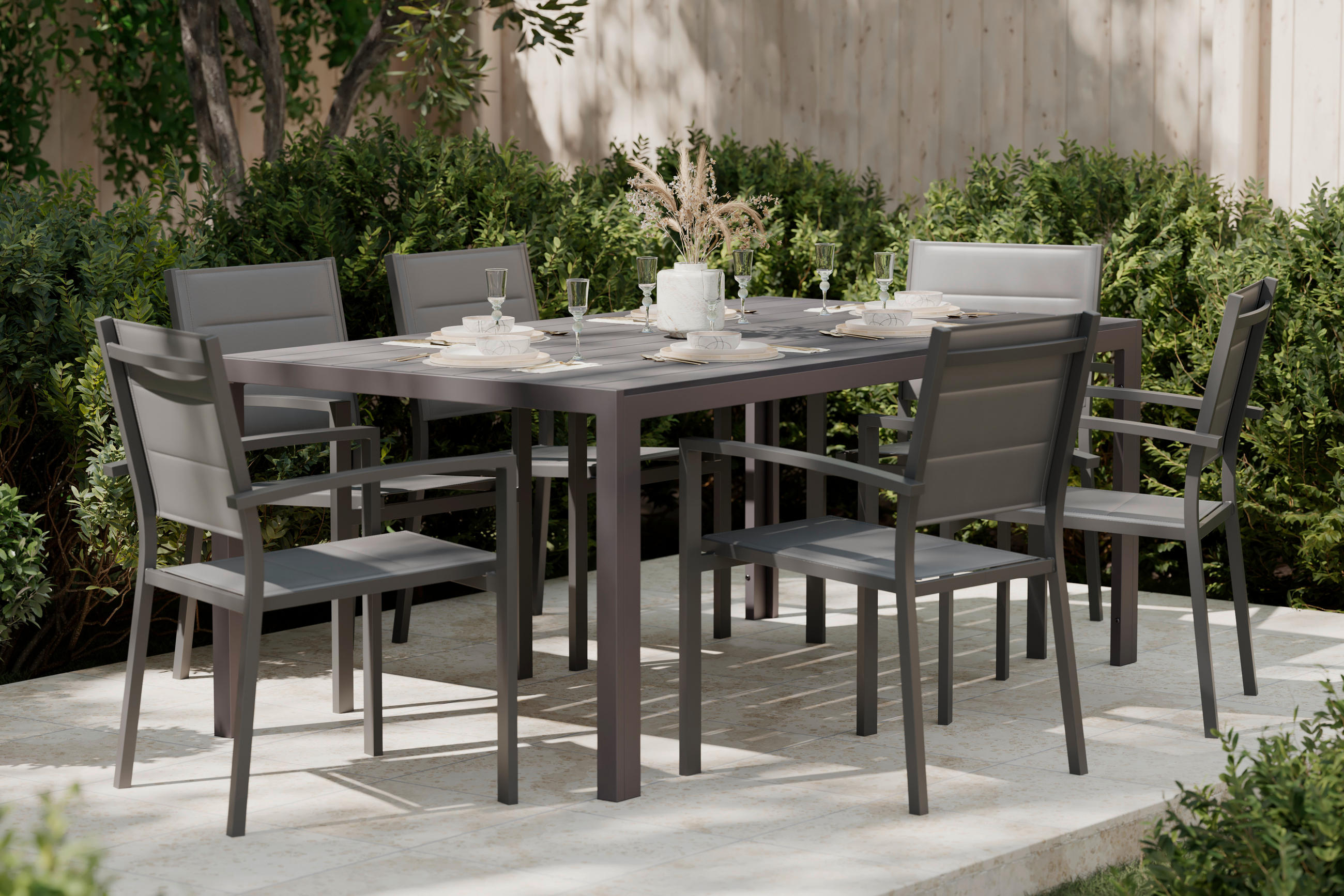 Ambia Garden ZAHRADNÍ STŮL, kov, plast, 180/74/100 cm
