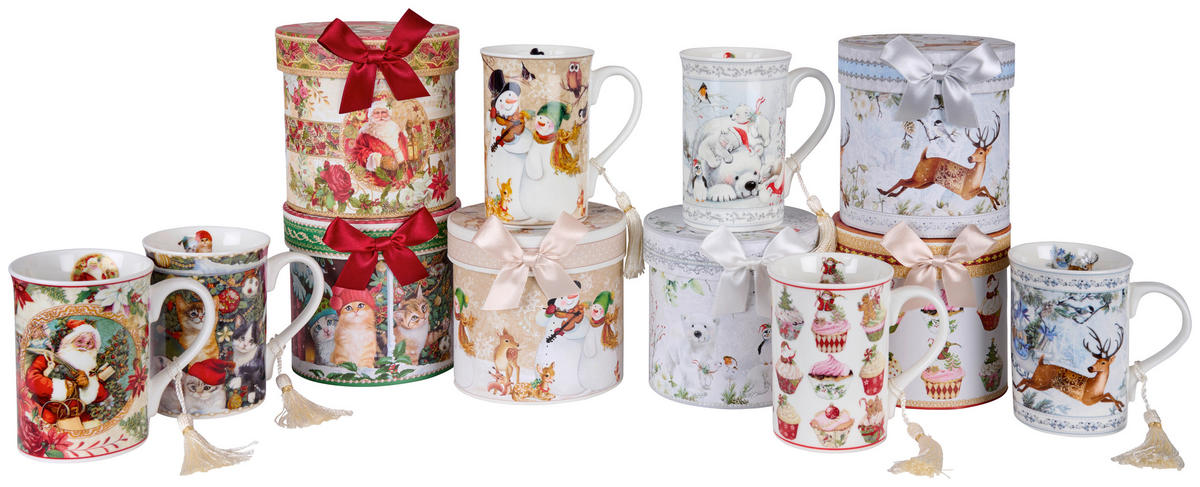 VELIKA ŠALICA ZA KAVU - višebojno, Lifestyle, keramika (0,32l) - X-Mas