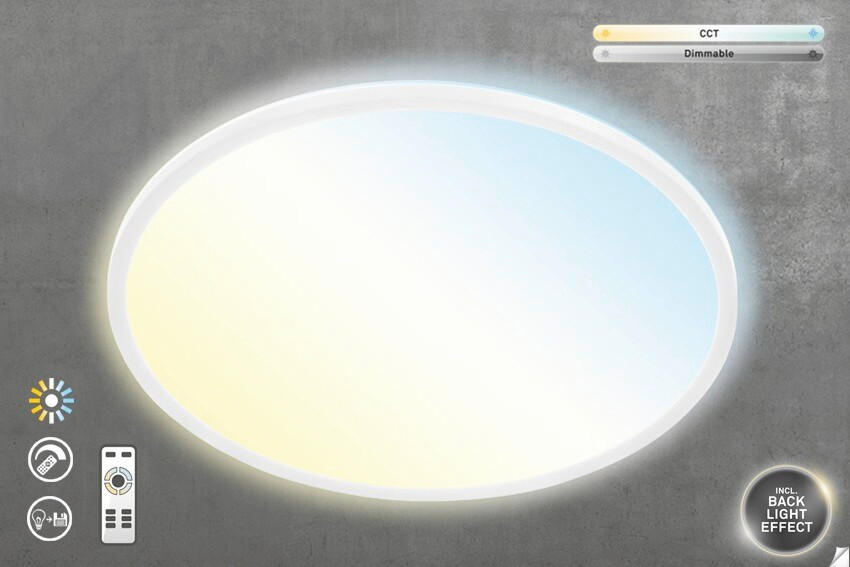 LED PANEL, 58/4,6 cm  - biela, Basics, plast (58/4,6cm)
