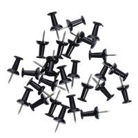 PINNWANDNADELN 13,5/9/1,8 cm  - Schwarz, Basics, Kunststoff (13,5/9/1,8cm)