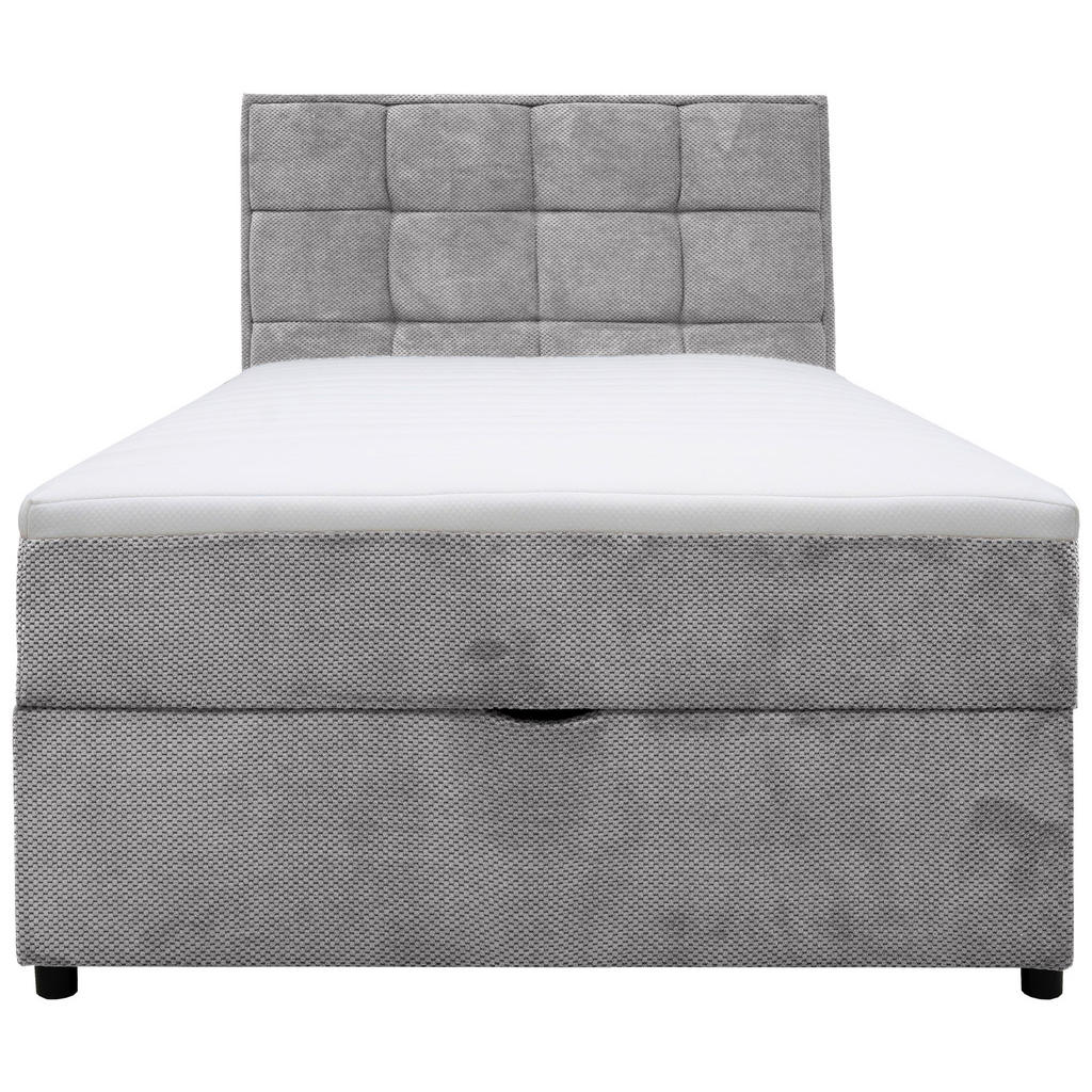 Thumbnail - Mid.you Boxbett, Grau, Holzwerkstoff, Tanne, Hartholz, 140x200 cm, Bettkasten, gepolstertes Kopfteil, Schlafzimmer, Bett...