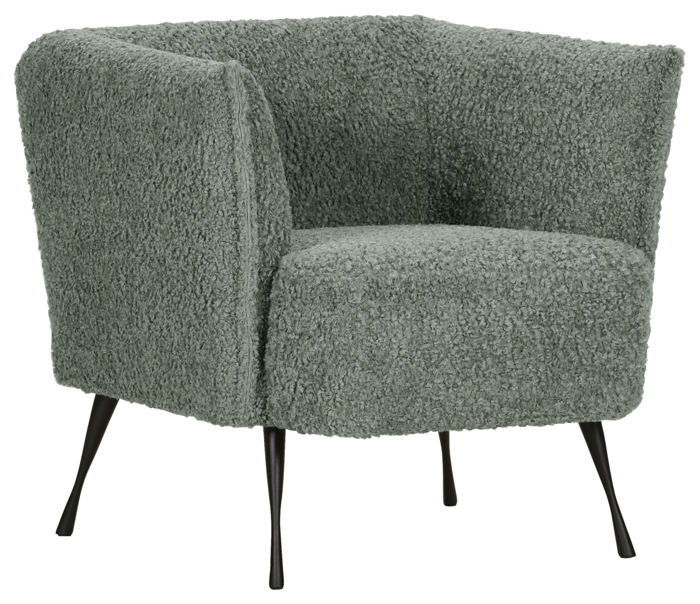 FÅTÖLJ i textil skogsgrön  - skogsgrön/svart, Design, metall/textil (76/73/76cm) - MID.YOU