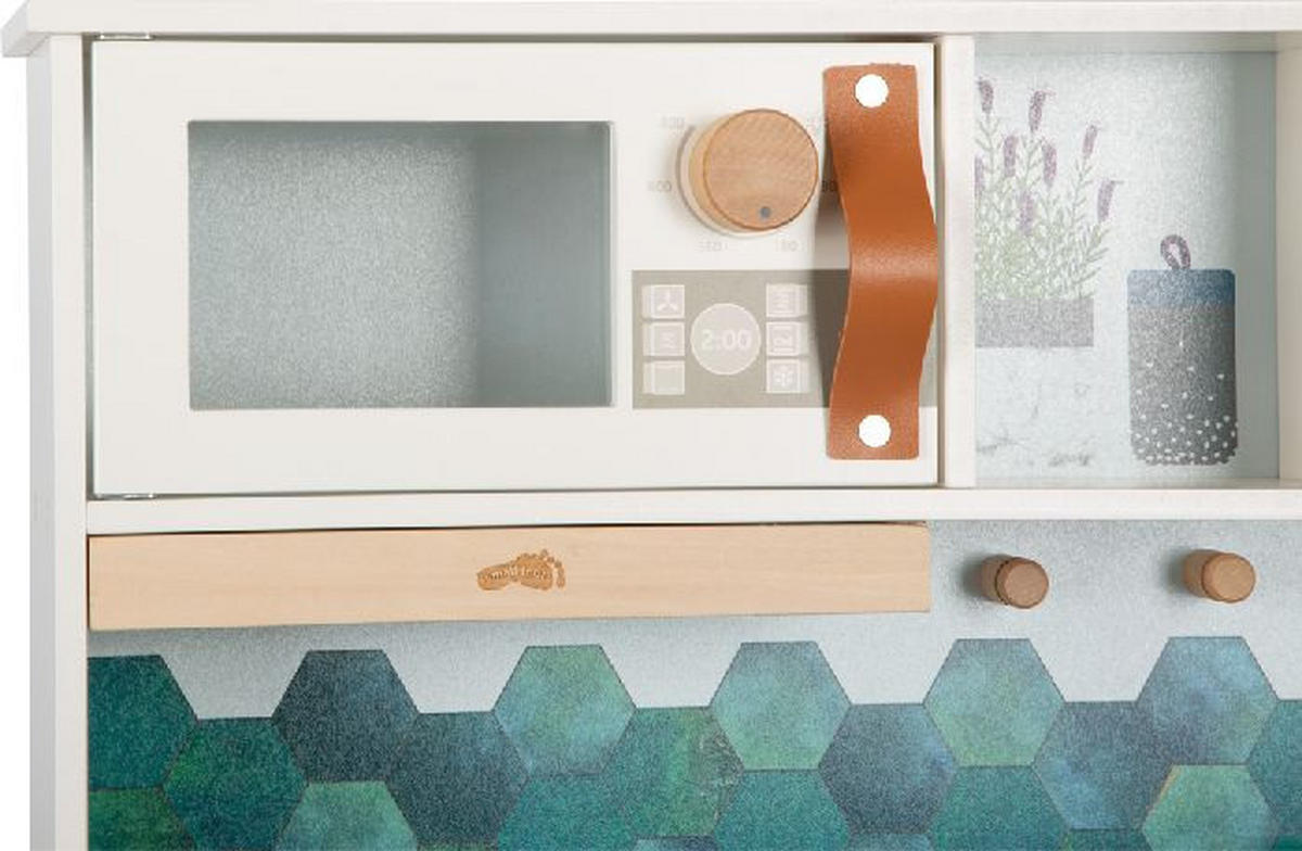 KINDERKÜCHE Tasty  - Weiß, Basics, Holz (66/43/21,5cm) - small foot