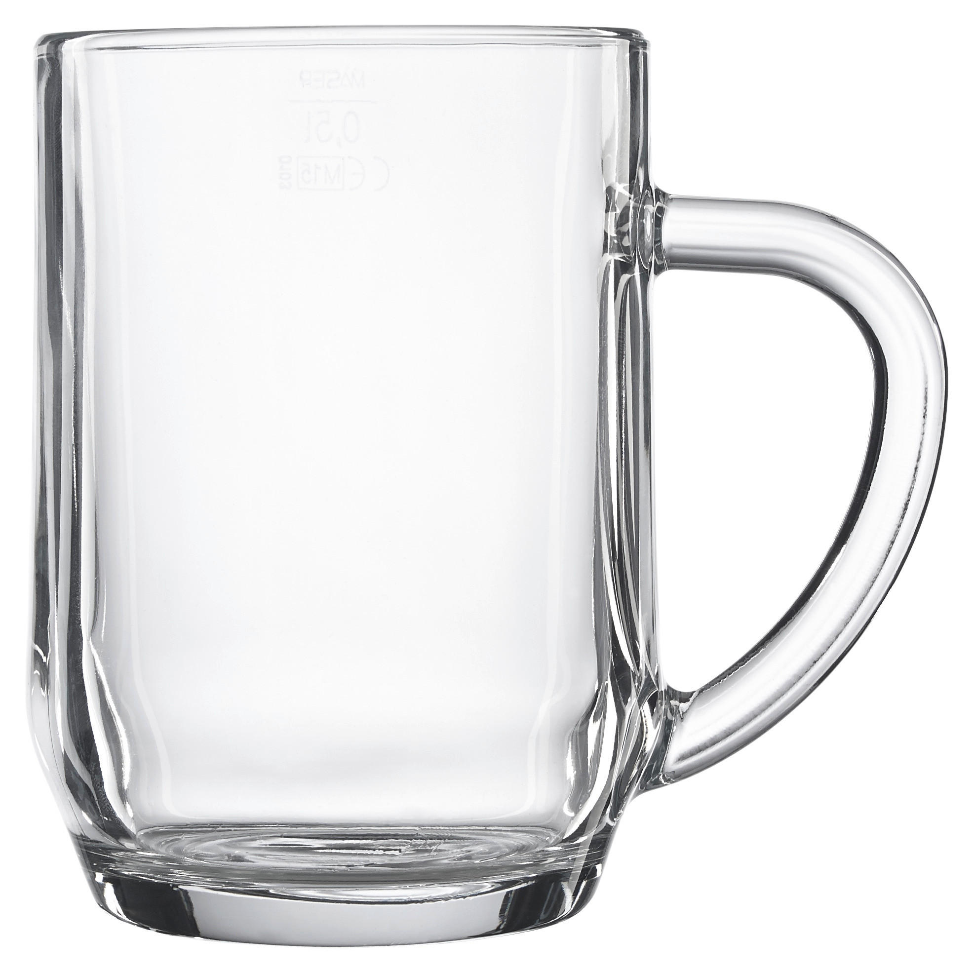 POHÁR 500 ml  - áttetsző, Basics, üveg (0,5l) - Homeware