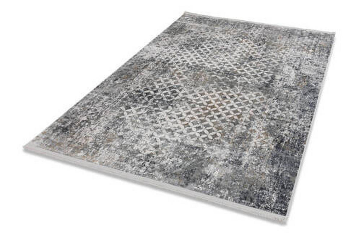 WEBTEPPICH 80/150 cm Positano Grau, Goldfarben  - Goldfarben/Grau, Design (80/150cm) - Novel