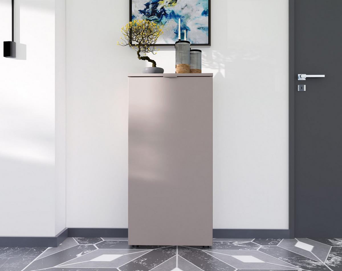 SCHUHSCHRANK  in 50/103/22 cm  - Beige/Schwarz, Design, Holzwerkstoff/Metall (50/103/22cm) - Livetastic