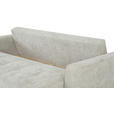 SCHLAFSOFA Struktur Creme  inkl. Zierkissen, Rückenkissen, Bettkasten, Schlaffunktion, Rücken echt  - Creme/Schwarz, KONVENTIONELL, Kunststoff/Textil (253/87/102cm) - Xora