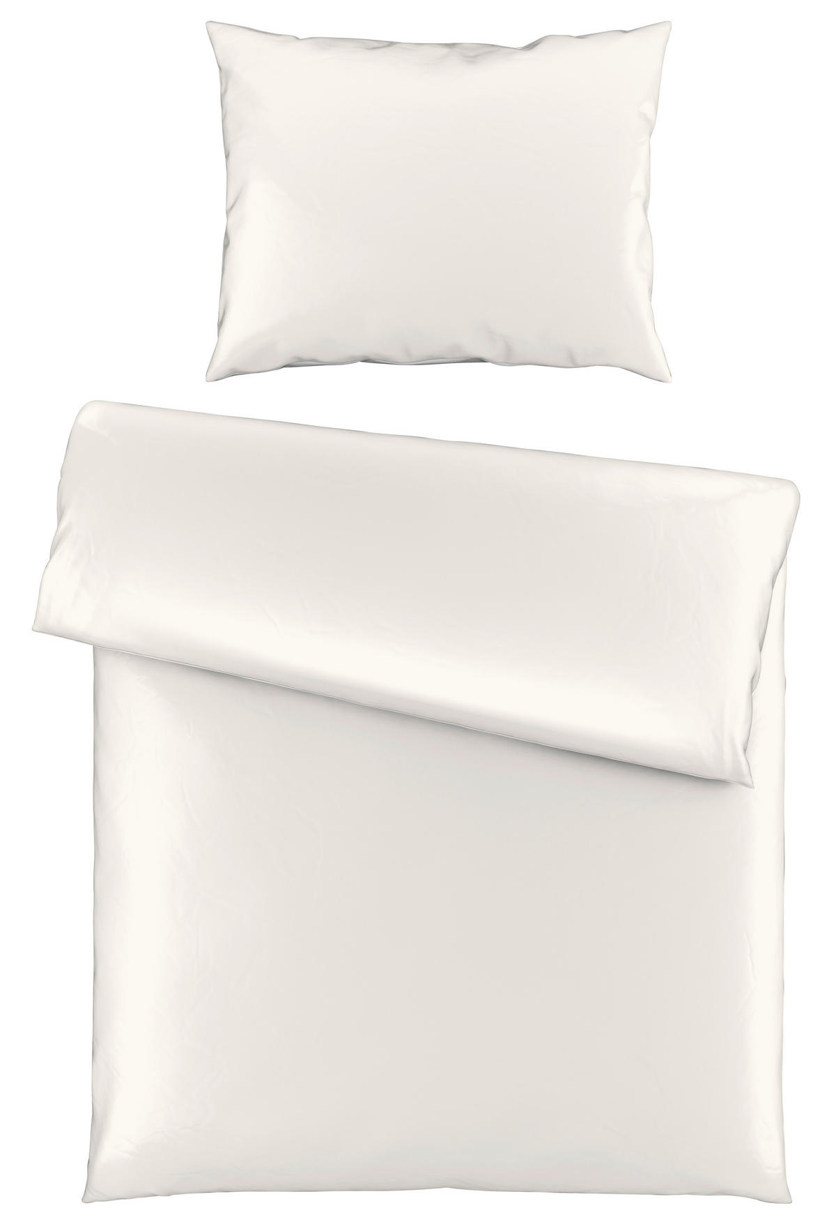 POSTELJNINA SENA 140/200 cm saten bela  - bela, Basics, tekstil (140/200cm) - Novel