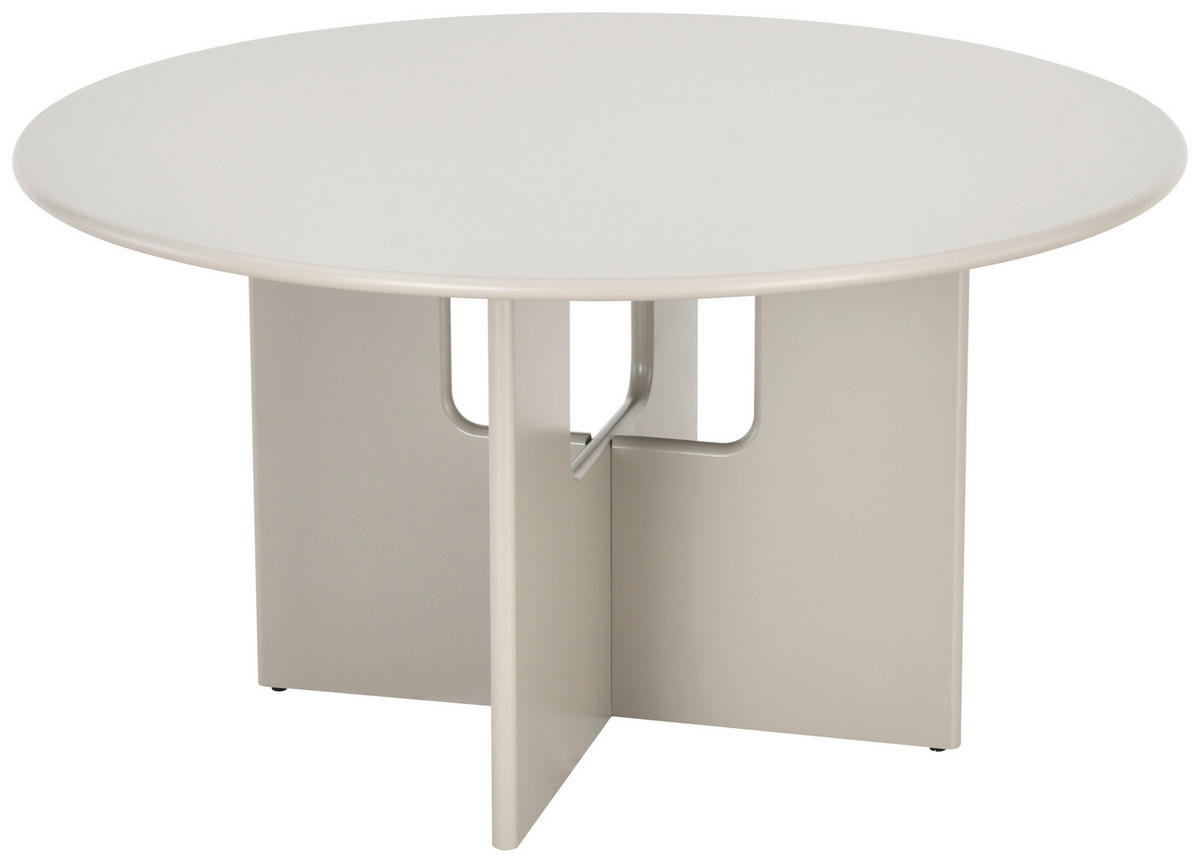 ESSTISCH 140/140/75 cm Nachbildung  Holzwerkstoff rund Greige  - Greige, MODERN, Holzwerkstoff (140/140/75cm) - Livetastic