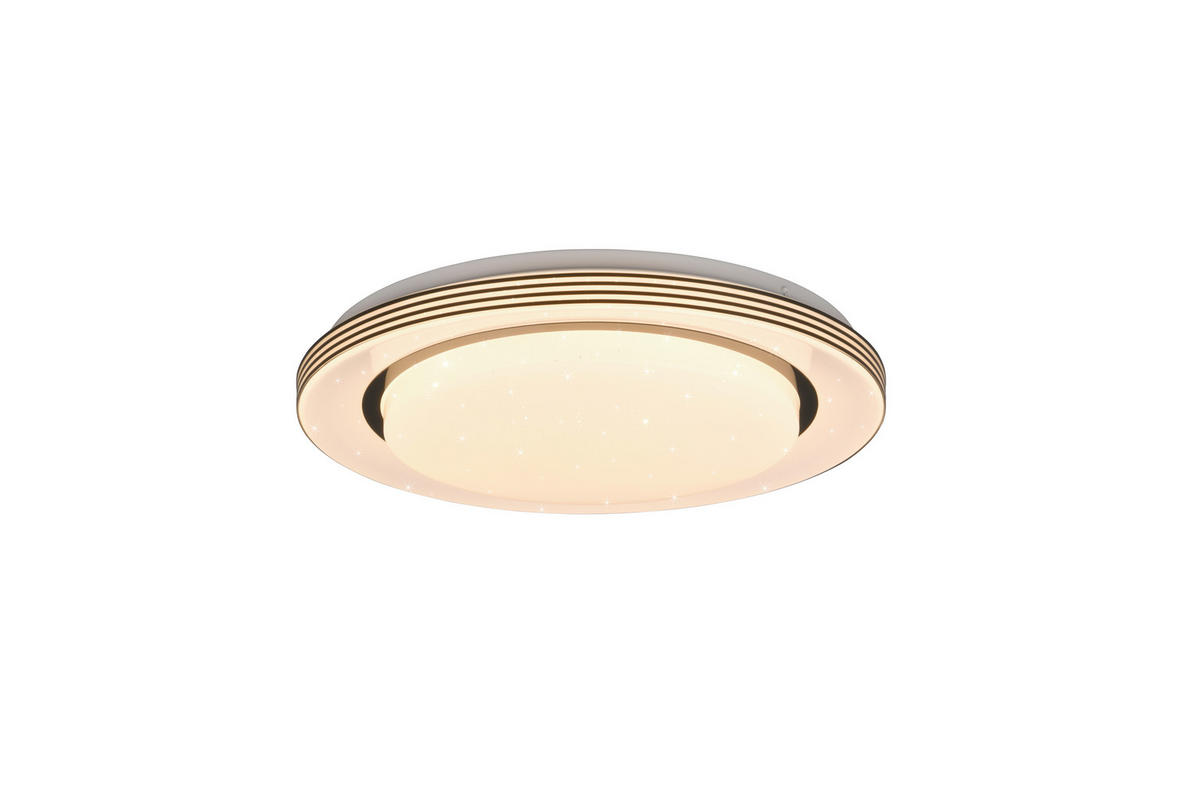 LED-DECKENLEUCHTE  38/7,5 cm    - Schwarz, Basics, Kunststoff (38/7,5cm)