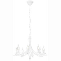 PENDELLEUCHTE 58/100 cm  - Weiß Hochglanz, KONVENTIONELL, Metall (58/100cm)