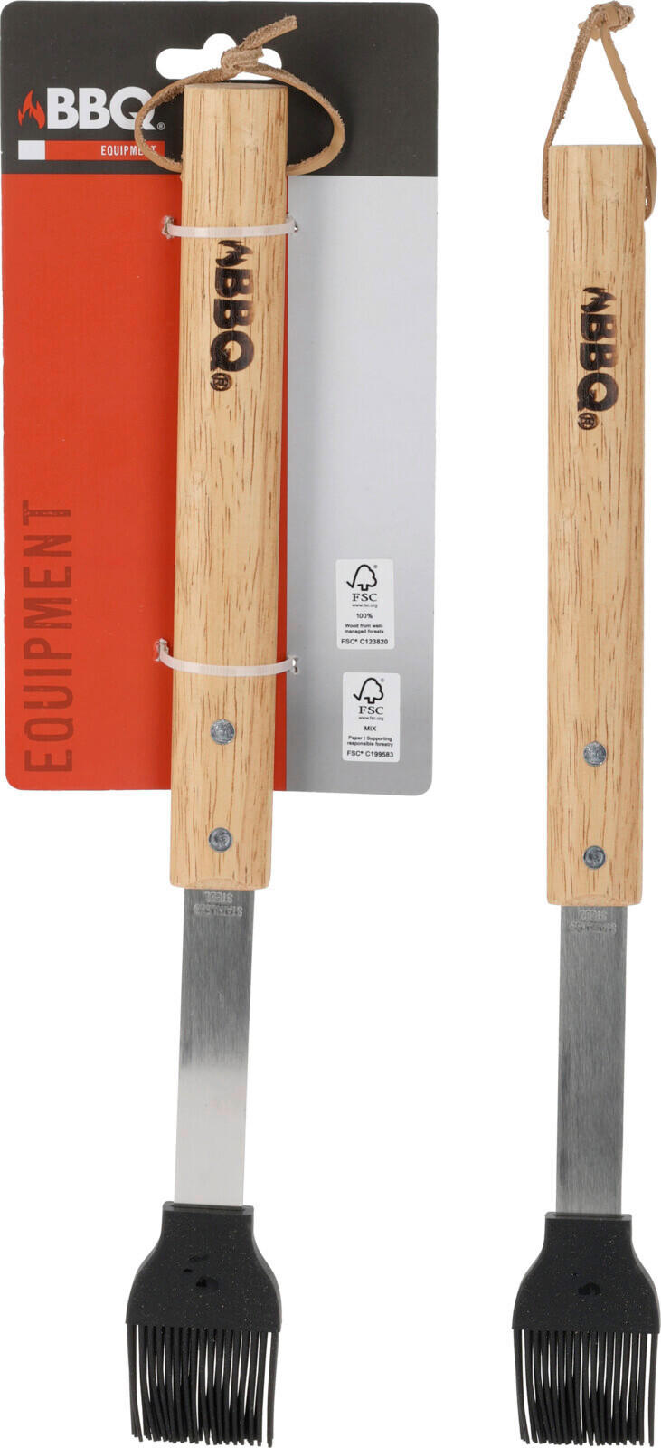 PRIBOR ZA ROŠTILJ - boje starog hrasta, Basics, drvo/metal (10,9/3,5/4,2cm)