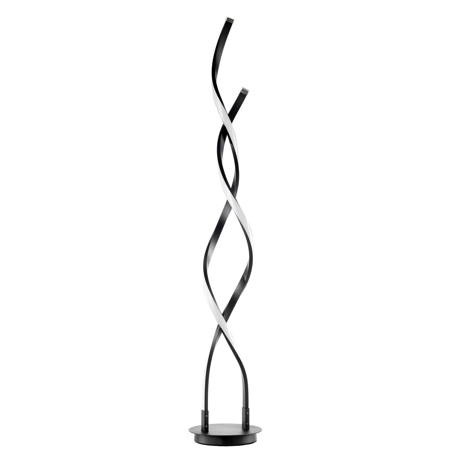 LED-STEHLEUCHTE 20/20/110 cm    - Titanfarben/Schwarz, Design, Kunststoff/Metall (20/20/110cm)