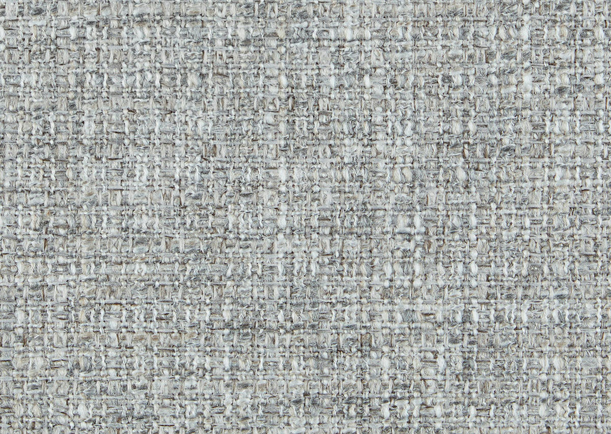 ECKSOFA in Flachgewebe Hellgrau  175/277 cm  - Hellgrau/Schwarz, Design, Textil/Metall (175/277cm) - Schöner Wohnen