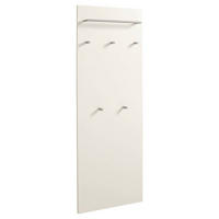 GARDEROBENPANEEL  in 60/170/10 cm  - Weiss/Silberfarben, Design, Holzwerkstoff (60/170/10cm)