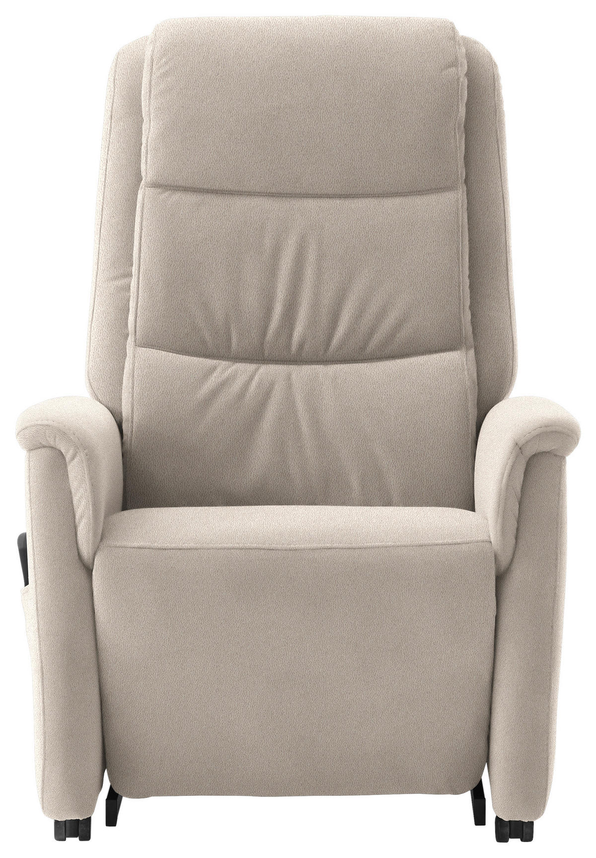 FERNSEHSESSEL in Mikrofaser Sandfarben  - Sandfarben/Schwarz, KONVENTIONELL, Kunststoff/Textil (70/107/88cm) - Valdera