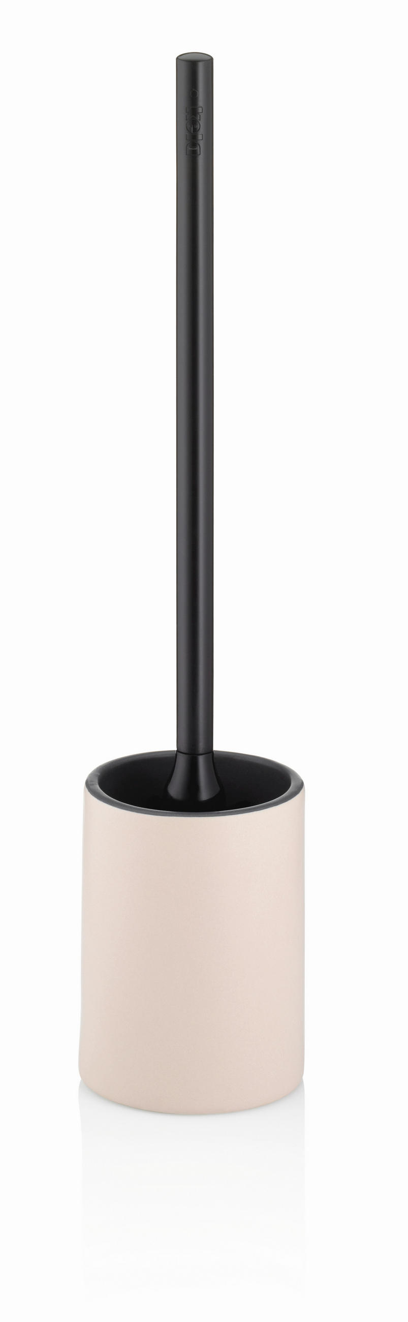 WC-BÜRSTENGARNITUR - Schwarz/Rosa, Basics, Keramik/Kunststoff (10,5/44,5cm) - Kela
