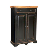 HIGHBOARD  80/120/38 cm 1 Schublade(n)  - Schwarz/Honig, Design, Holz/Holzwerkstoff (80/120/38cm) - MID.YOU