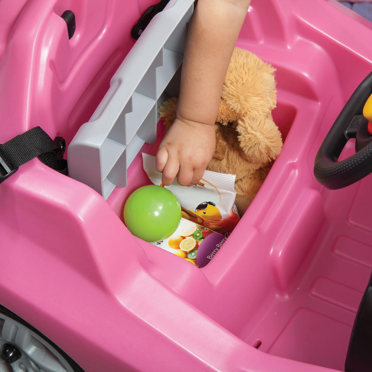 KINDERAUTO - Rosa, Konventionell, Kunststoff (50,2/90,8/121cm)