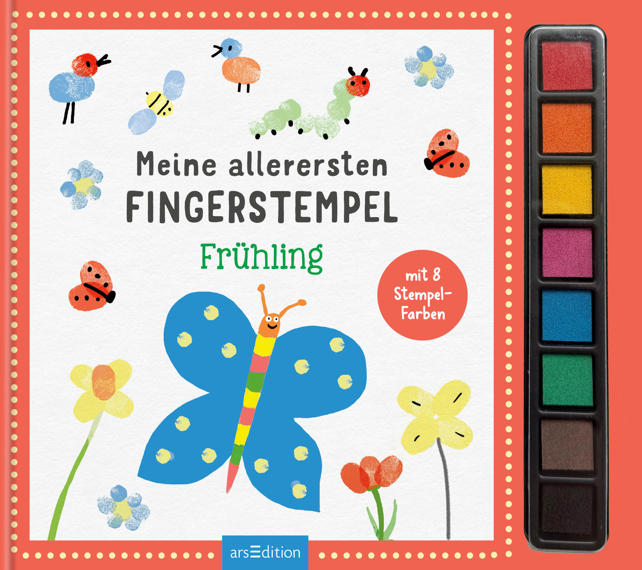 arsEdition Stempelbuch Mehrfarbig 26.15x23.7x1 cm