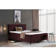 BOXBETT 140/200 cm  in Beere  - Beere/Schwarz, Design, Holz/Holzwerkstoff (140/200cm) - Xora