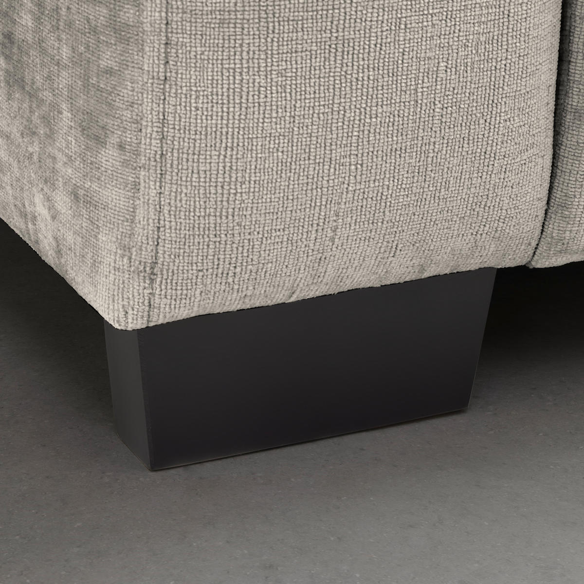 BIG SOFFA i ljusgrå  - ljusgrå/svart, Modern, trä (246/93/124cm) - MID.YOU