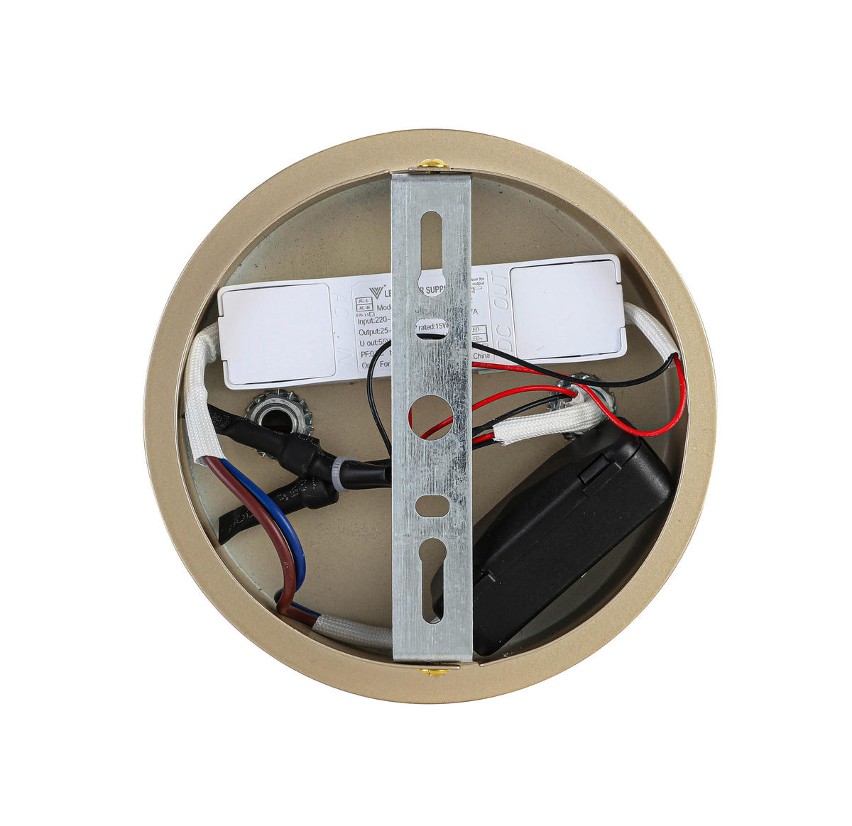 DECKENLEUCHTE 59/12/21,2 cm   - Weiß/Cappuccino, Trend, Kunststoff/Metall (59/12/21,2cm) - Novel