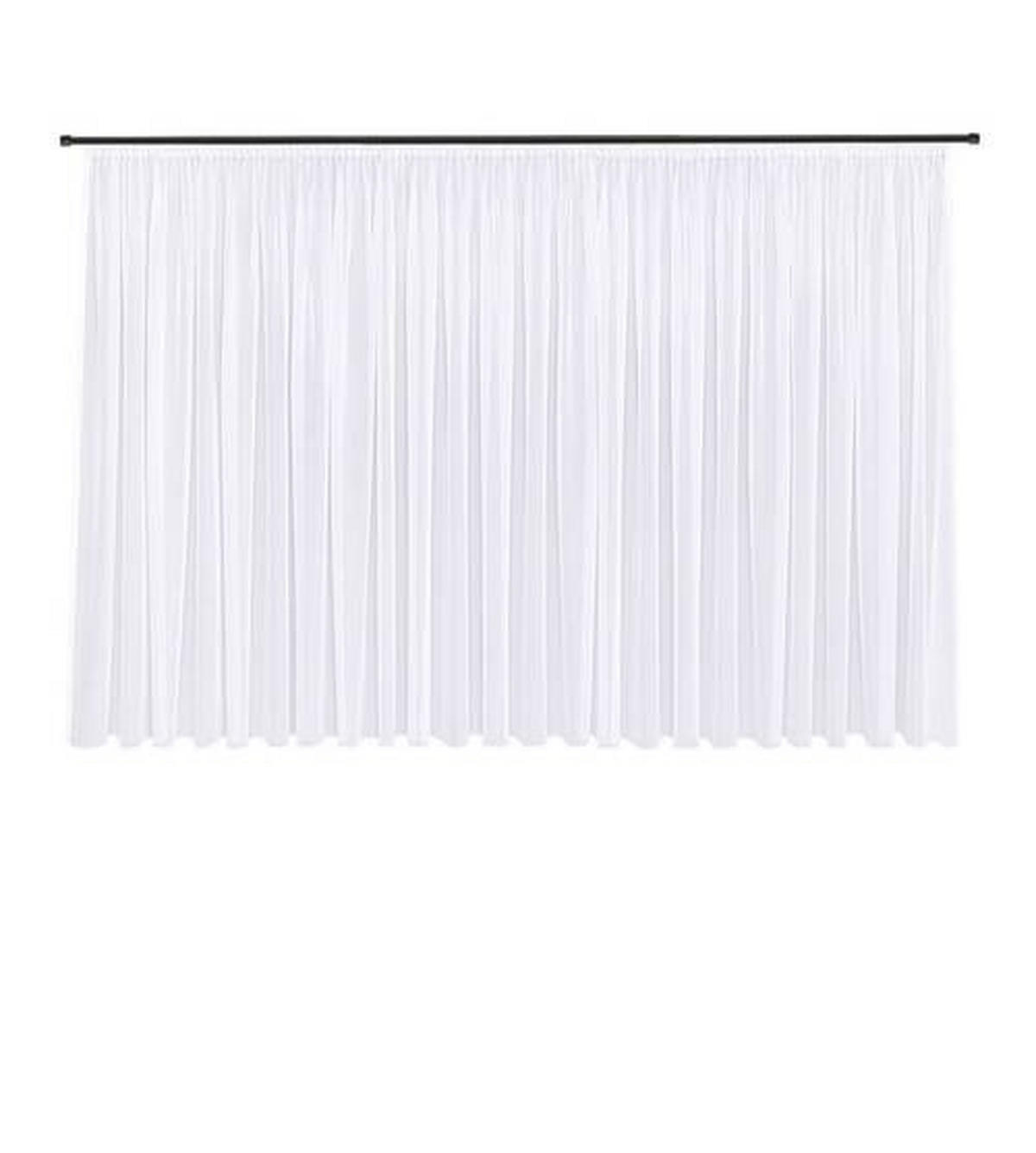 FERTIGSTORE  transparent  600/150 cm   - Weiß, Basics, Textil (600/150cm)