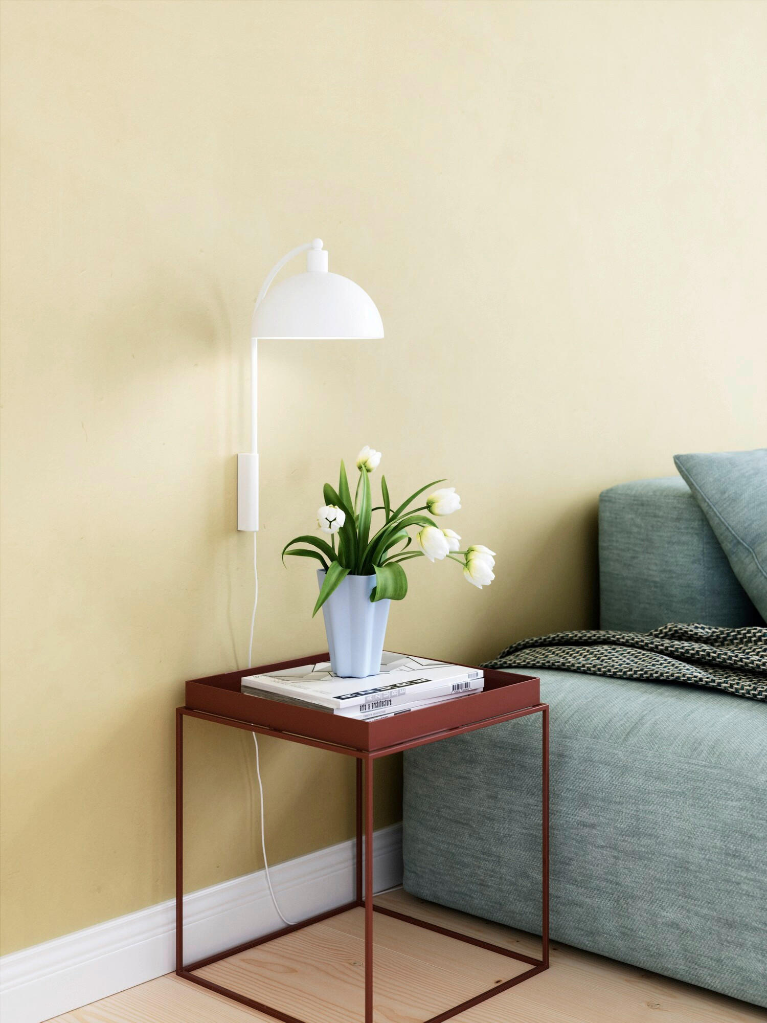 WANDLEUCHTE 26/43 cm   - Weiß, KONVENTIONELL, Metall (26/43cm) - Nordlux