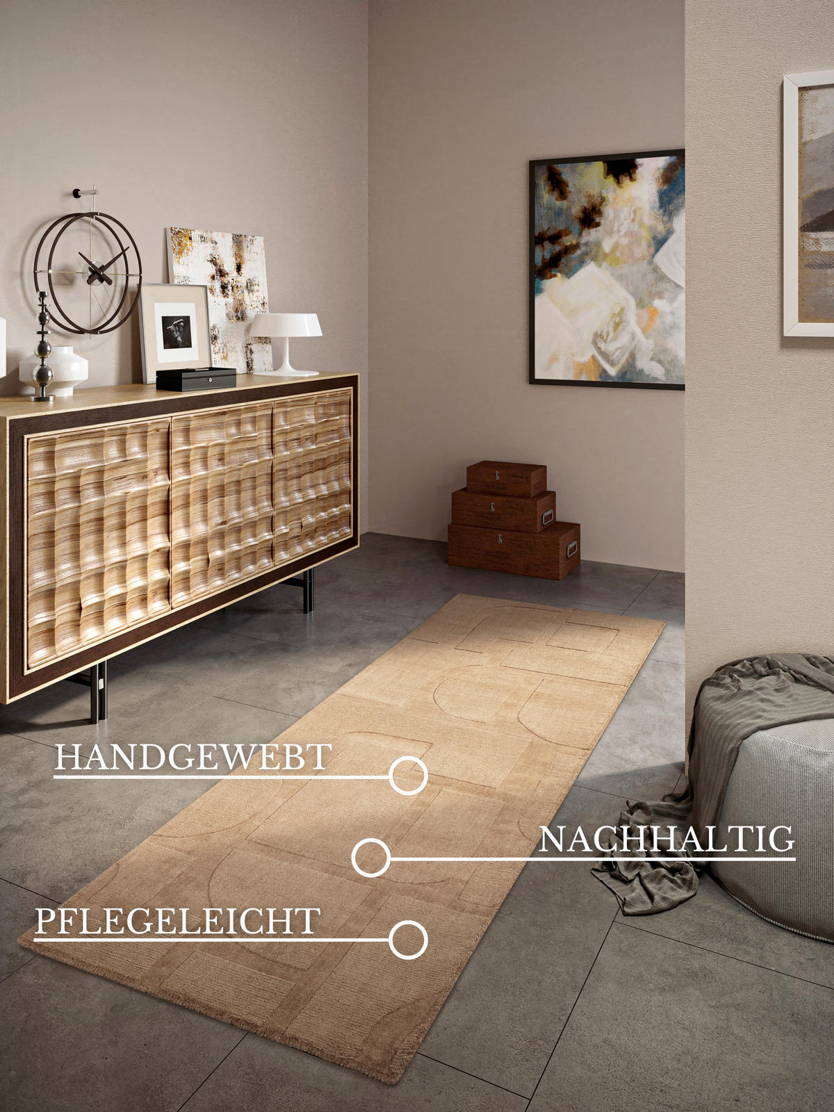 LÄUFER 80/250 cm Kollektion 1906  - Beige, Basics, Textil (80/250cm) - Villeroy & Boch