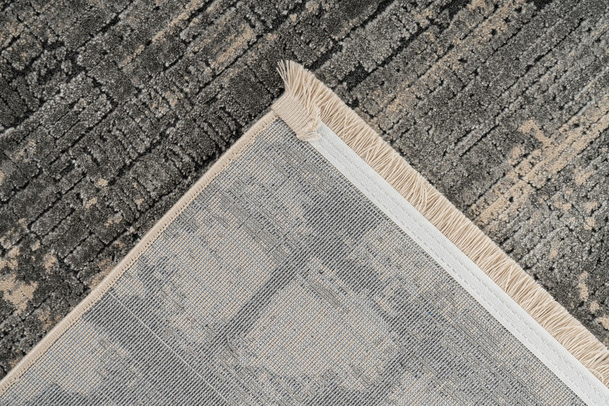 VINTAGE KOBEREC, 160/230 cm, šedá - šedá, Konvenční, textil/přírodní materiály (160/230cm)