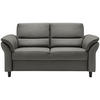 3-SITZER-SOFA in Lederlook Grau  - Schwarz/Grau, MODERN, Holz/Textil (192/90/89cm) - Livetastic