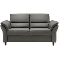 3-SITZER-SOFA in Lederlook Grau  - Schwarz/Grau, Modern, Holz/Textil (192/90/89cm) - Livetastic