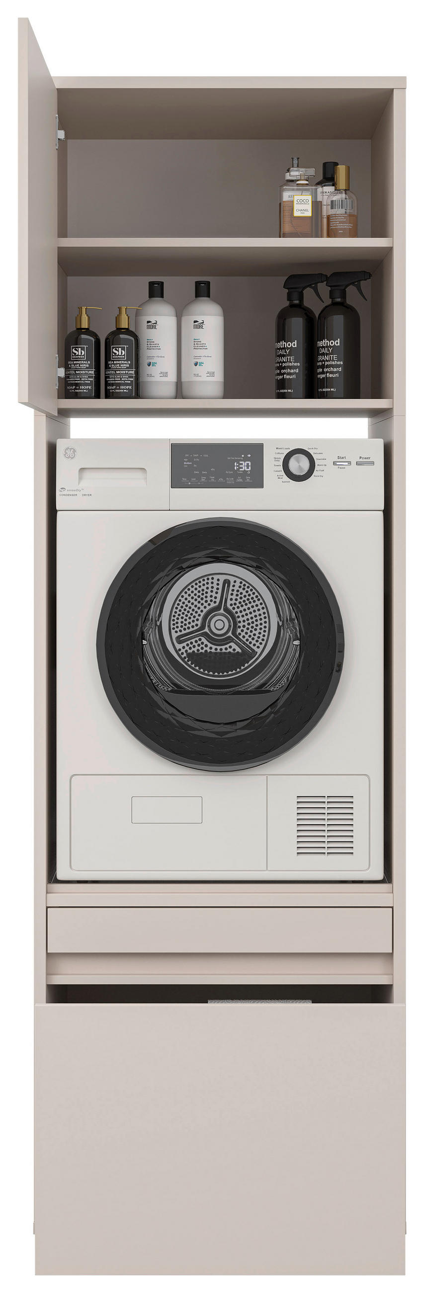 WASCHMASCHINENSCHRANK 67,5/151,8/67,5 cm  in Kaschmir  - Kaschmir, Basics, Holzwerkstoff (67,5/151,8/67,5cm) - Xora