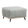 HOCKER in Textil Grau  - Schwarz/Grau, Modern, Holz/Textil (73/47/73cm) - home24