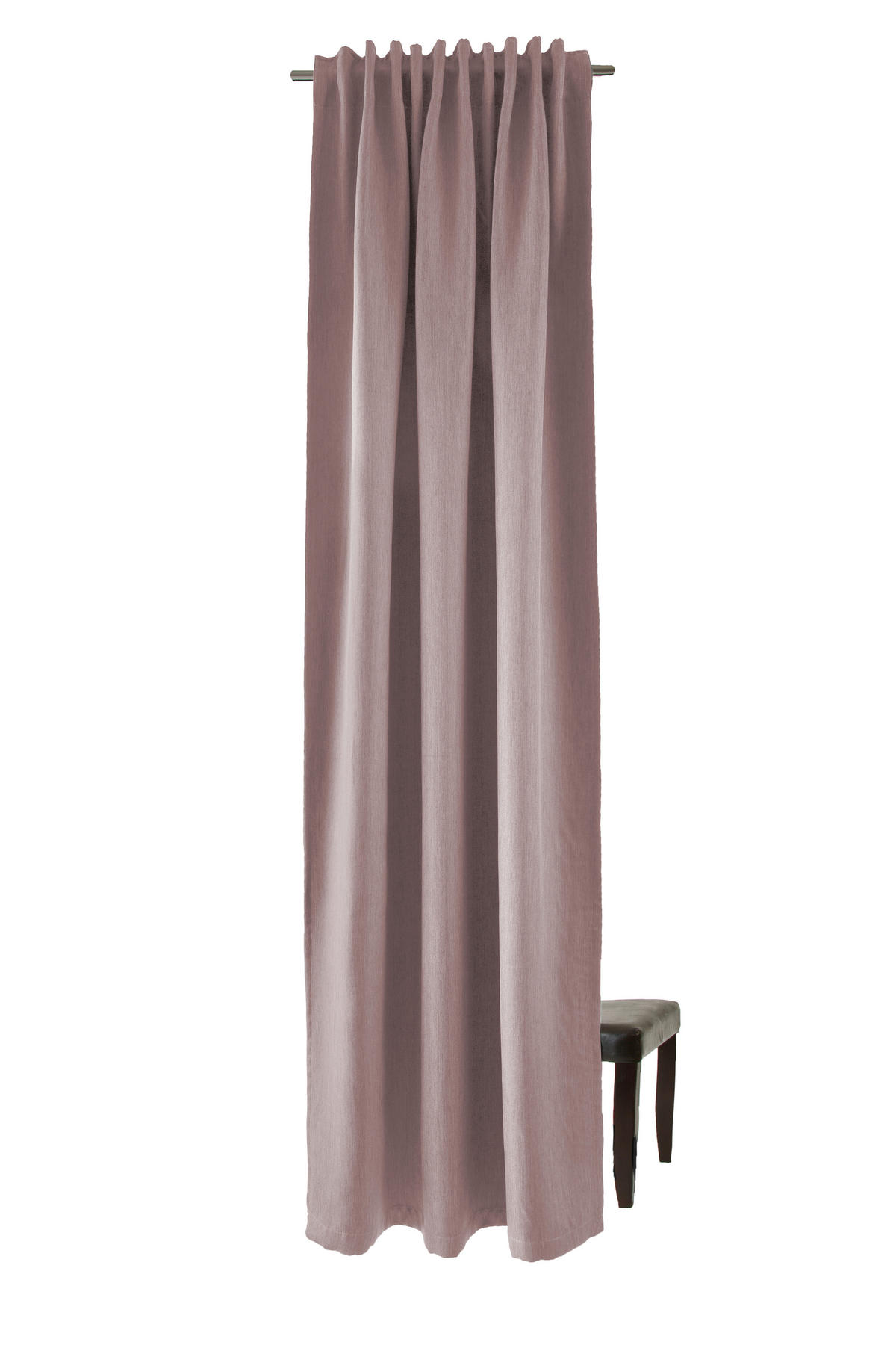 WÄRMESCHUTZVORHANG Verdunkelung  - Rosa, Basics, Textil (140/245cm)