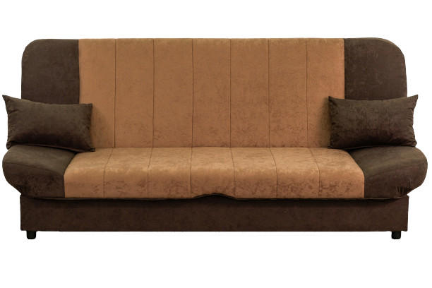 TROSJED plastika, tekstil, drvni materijal tamno smeđa, svijetlo smeđa - tamno smeđa/svijetlo smeđa, Design, drvni materijal/tekstil (205/90/90cm) - Boxxx