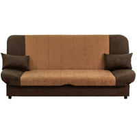 TROSJED plastika, tekstil, drvni materijal  tamno smeđa, svijetlo smeđa    - tamno smeđa/svijetlo smeđa, Design, drvni materijal/tekstil (205/90/90cm) - Boxxx