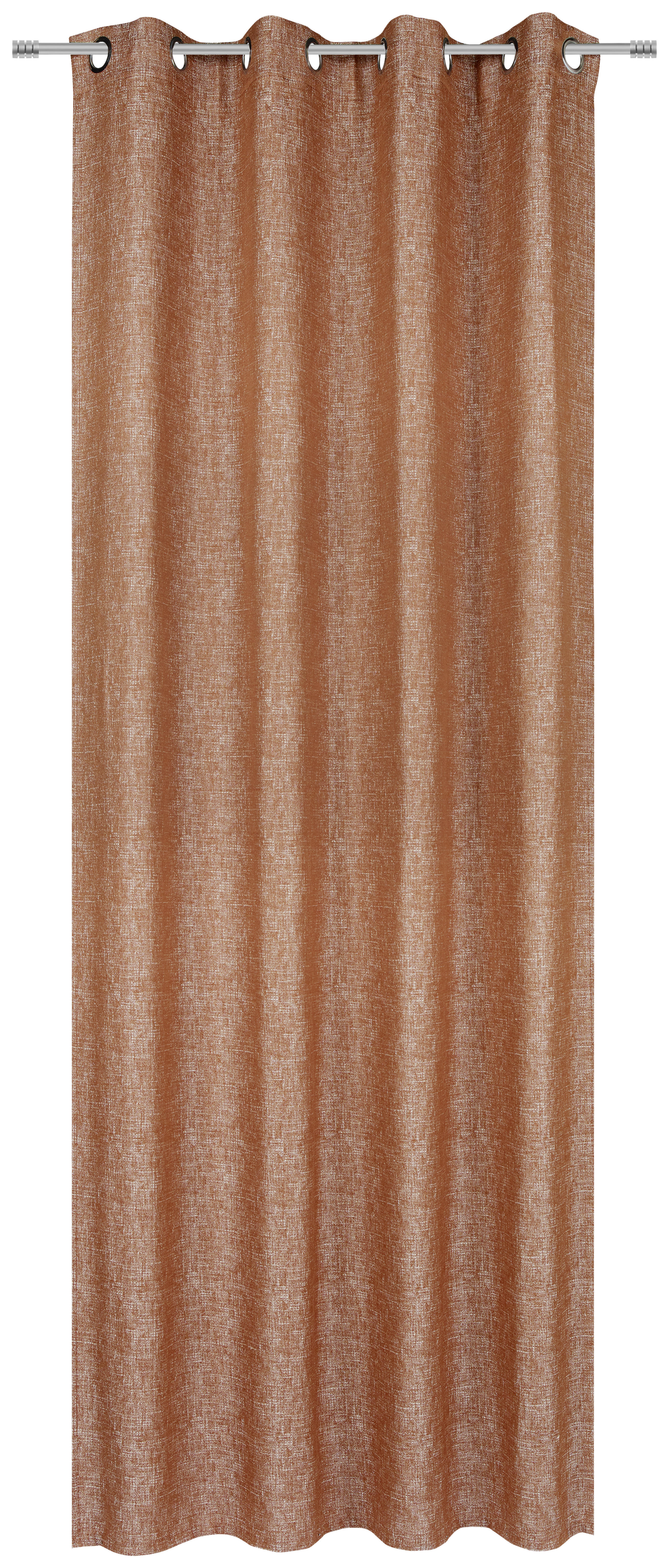 ÖSENSCHAL Gent blickdicht 135/250 cm   - Terra cotta, Design, Textil (135/250cm) - Ambiente