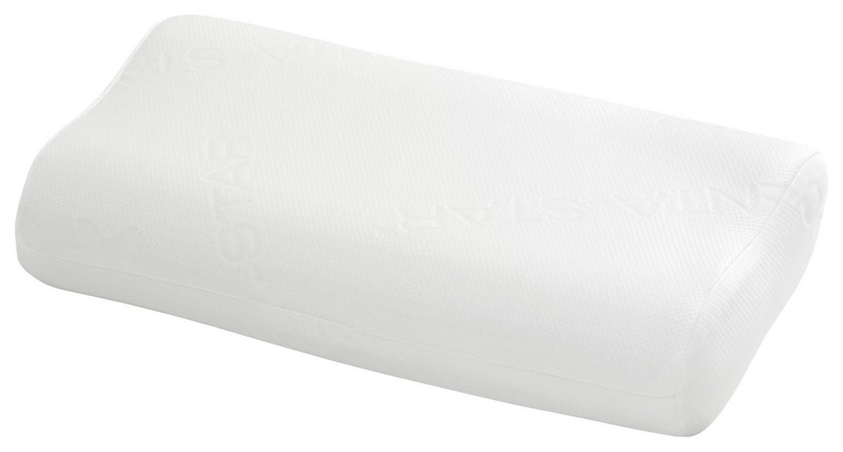 NACKENSTÜTZKISSEN 64/32 cm Respire Exquisit  - Weiß, Basics, Textil (64/32cm) - Centa-Star